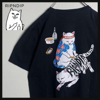 RIPNDIP - 【人気Lサイズ】リップンディップ　ビッグロゴ入り定番カラーTシャツ　即完売モデル