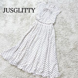 JUSGLITTY - 美品✨️JUSGLITTY ジャスグリッティー　ボウタイブラウスセットアップ