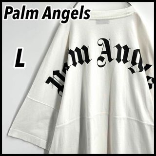 パームエンジェルス(PALM ANGELS)の【入手困難】パームエンジェルス　バックアーチロゴ　オーバーサイズ　Tシャツ　L(Tシャツ/カットソー(半袖/袖なし))