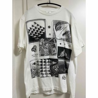 エムシーエッシャー(M.C. Escher)のESCHER エッシャー 90s アートTシャツ USA製 サイズL(Tシャツ/カットソー(半袖/袖なし))