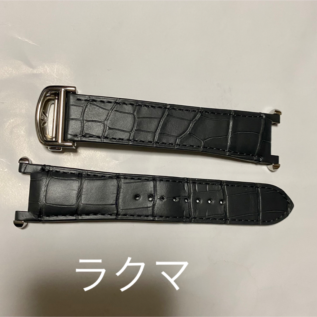 Cartier(カルティエ)の【送料込】47 カルティエ Cartier レザーベルト クロコ ブレス メンズの時計(レザーベルト)の商品写真