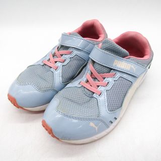 プーマ(PUMA)のプーマ スニーカー ローカット スピードモンスター V3 190266-17 靴 シューズ キッズ 女の子用 22サイズ ブルー PUMA(スニーカー)