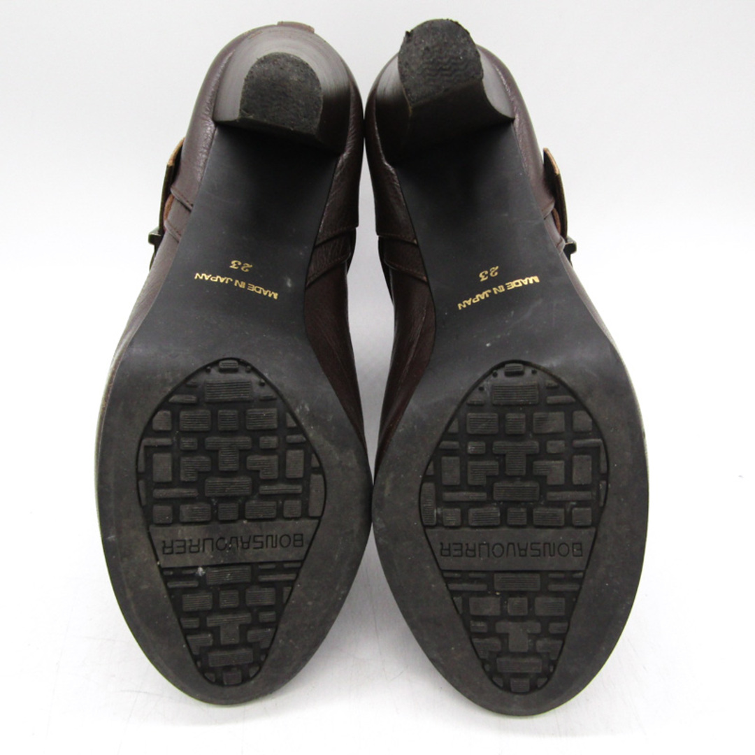 ボンサボーレ ショートブーツ ハイヒール プラットフォーム 靴 シューズ 日本製 レディース 23サイズ ブラウン BONSAVOURER レディースの靴/シューズ(ブーツ)の商品写真