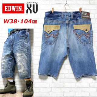 EDWIN - EDWIN XV ビッグサイズ W38・104cm デニムショーツ ウエスタン