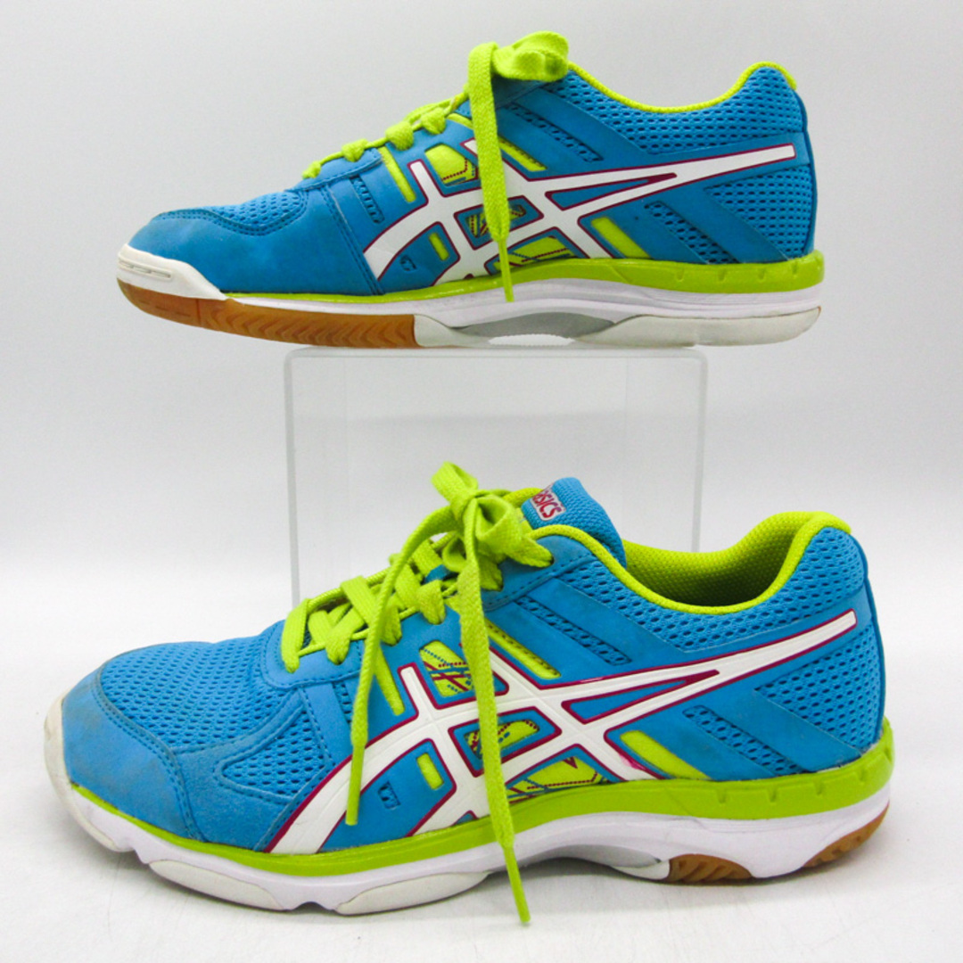 asics(アシックス)のアシックス バレーボールシューズ レディローテスタイレックス スニーカー 靴 レディース 24.5サイズ ブルー asics レディースの靴/シューズ(スニーカー)の商品写真