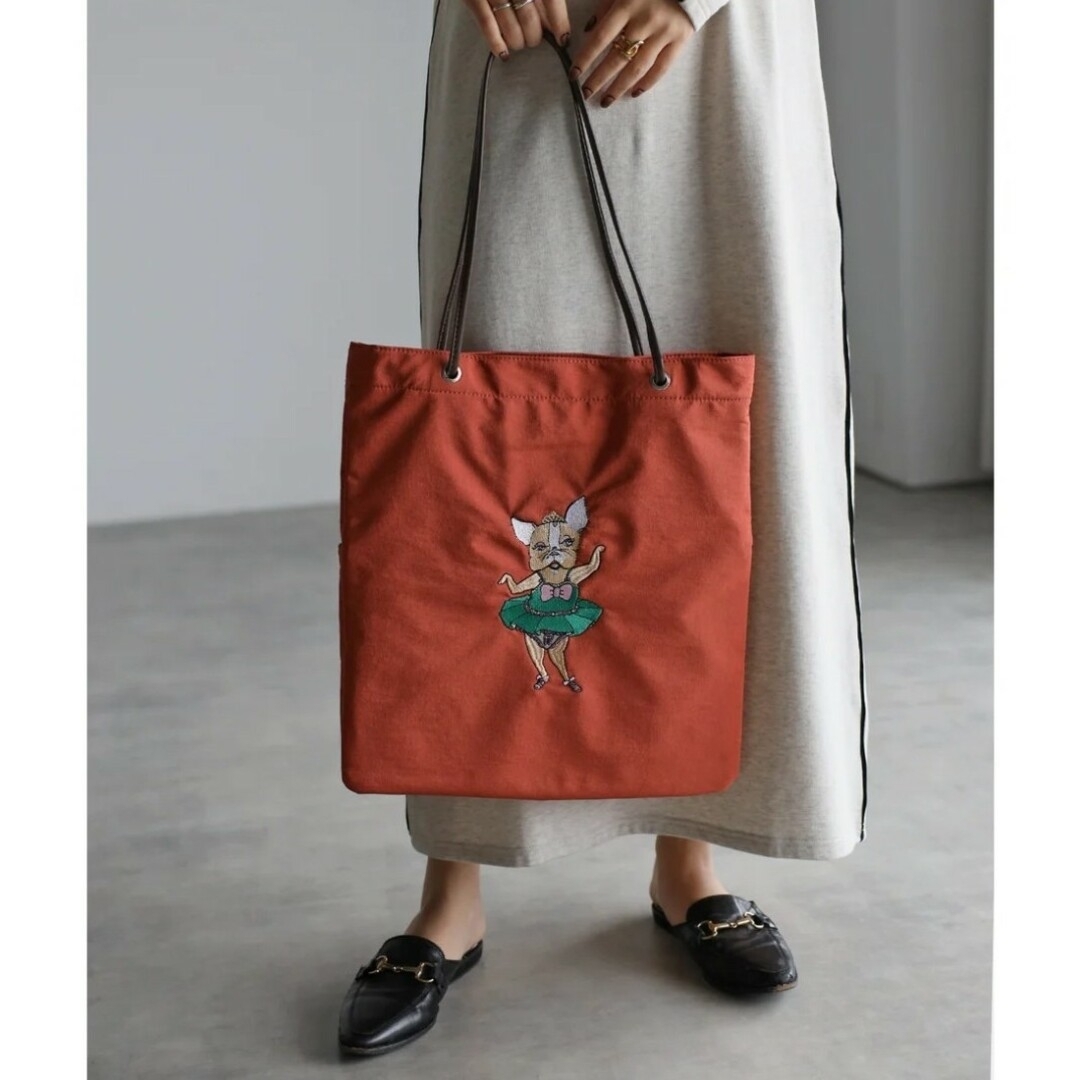 ★新品未使用★グッシオ GUSCIO ナイロン刺繍トートバッグ レディースのバッグ(トートバッグ)の商品写真