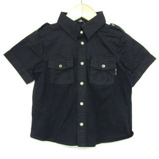 COMME CA ISM - コムサイズム 半袖シャツ サファリシャツ 未使用品 キッズ 男の子用 100Aサイズ ブラック COMME CA ISM