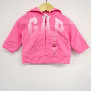 GAP - ギャップ ジップアップパーカー スウェット スエット 未使用品 ベビー 女の子用 60サイズ ピンク GAP