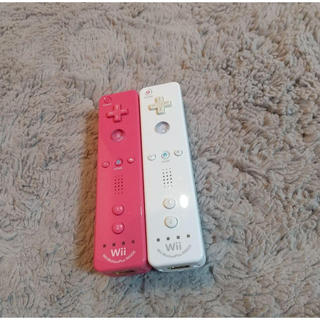 ウィー(Wii)の訳あり Wiiリモコン モーション プラス ピンク ブラック  2個セット(家庭用ゲーム機本体)