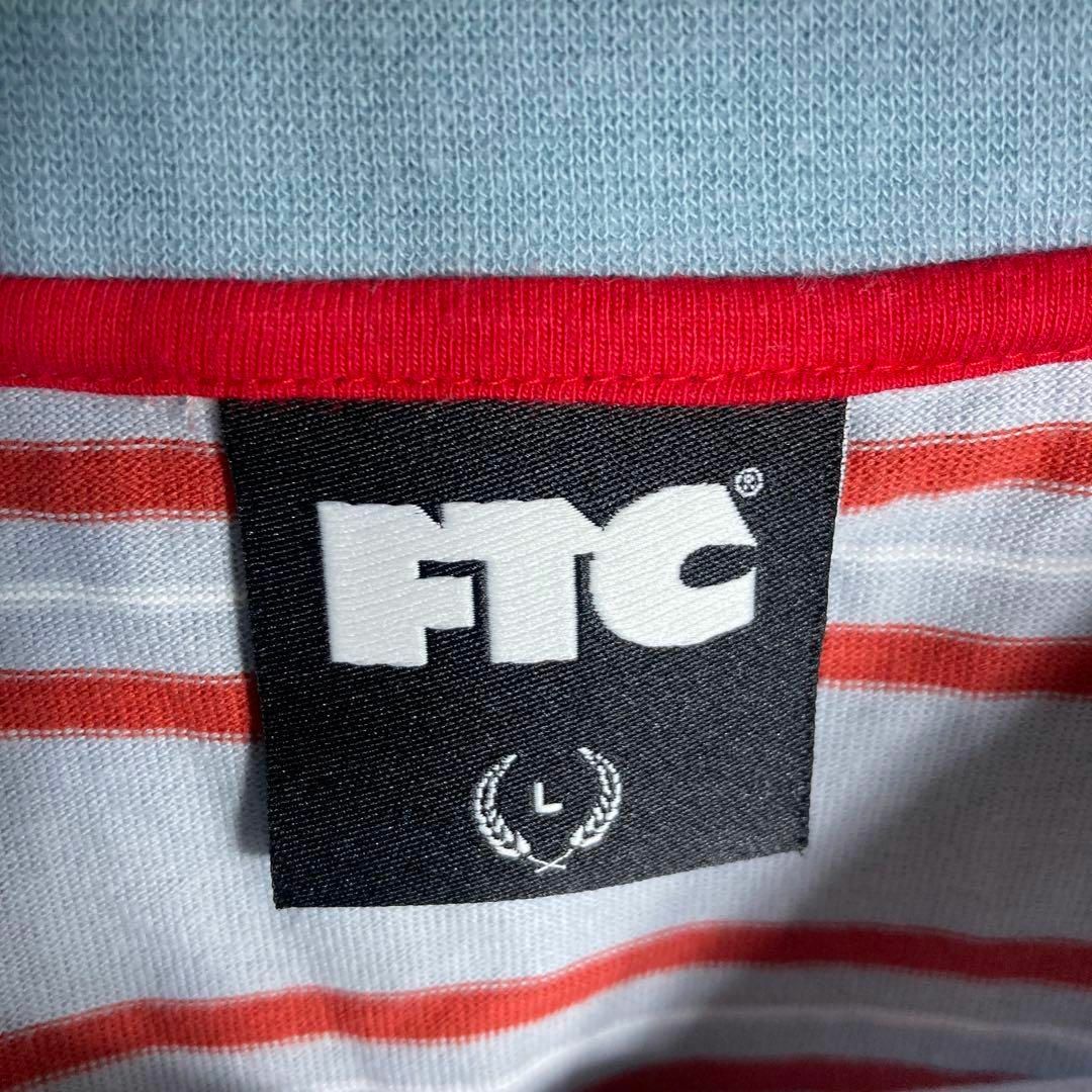 FTC(エフティーシー)の【美品】FTC　胸ポケット　ボーダー　Tシャツ　ストリート　人気Lサイズ メンズのトップス(Tシャツ/カットソー(半袖/袖なし))の商品写真