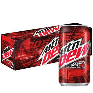 コカコーラ(コカ・コーラ)の日本未発売 Mountain Dew マウンテンデュー コードレッド 12缶(ソフトドリンク)