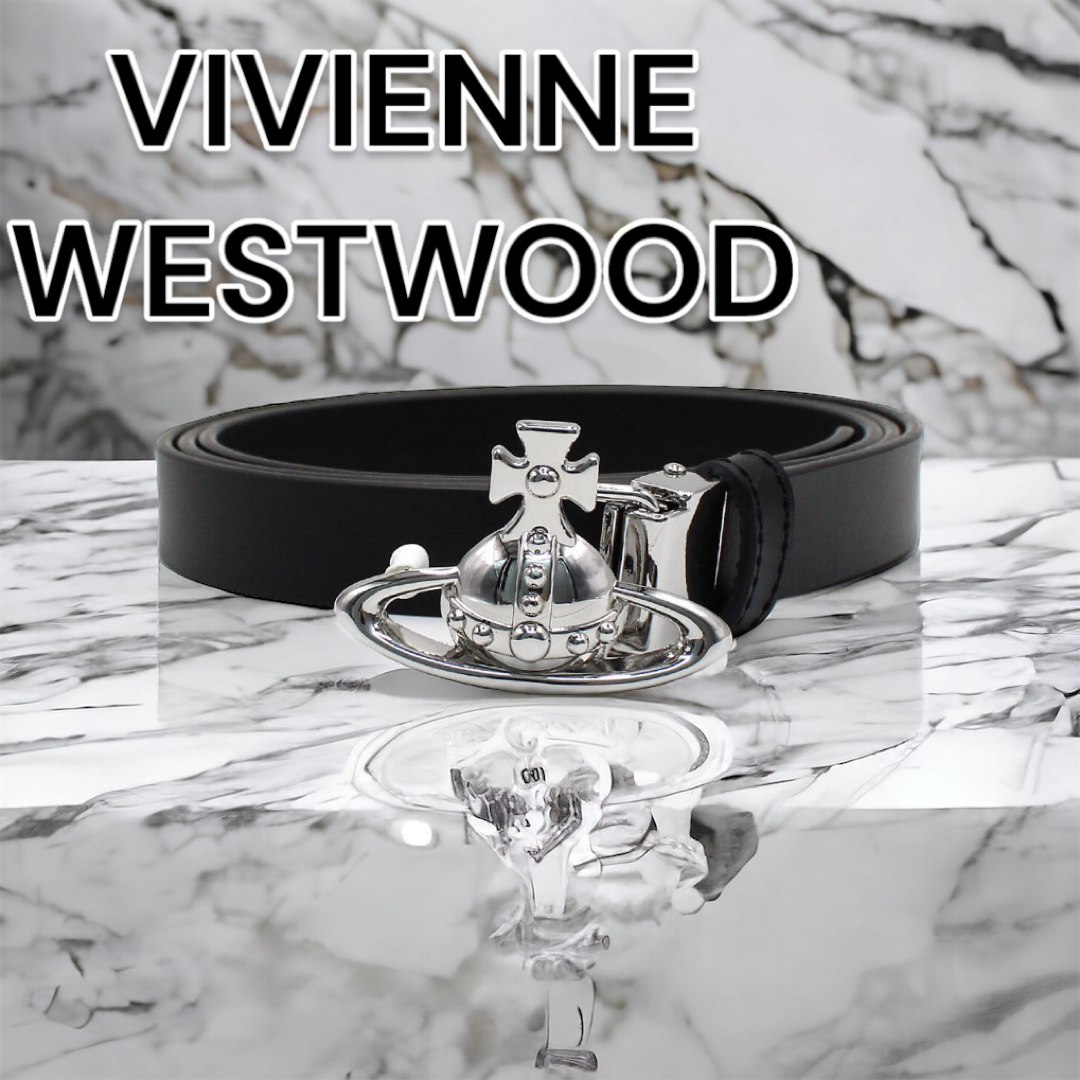 Vivienne Westwood(ヴィヴィアンウエストウッド)の【新品未使用】ヴィヴィアンウエストウッド【日本正規品】ベルト メンズ　ブラック メンズのファッション小物(ベルト)の商品写真