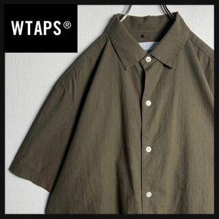 ダブルタップス(W)taps)の【即完売モデル】Wtaps　ダブルタップス　半袖BDシャツ　サイズ03　カーキ(シャツ)