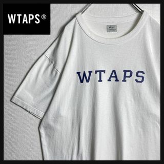 ダブルタップス(W)taps)の【希少XLサイズ】ダブルタップス　Wtaps　ビッグロゴ入りTシャツ　白(Tシャツ/カットソー(半袖/袖なし))