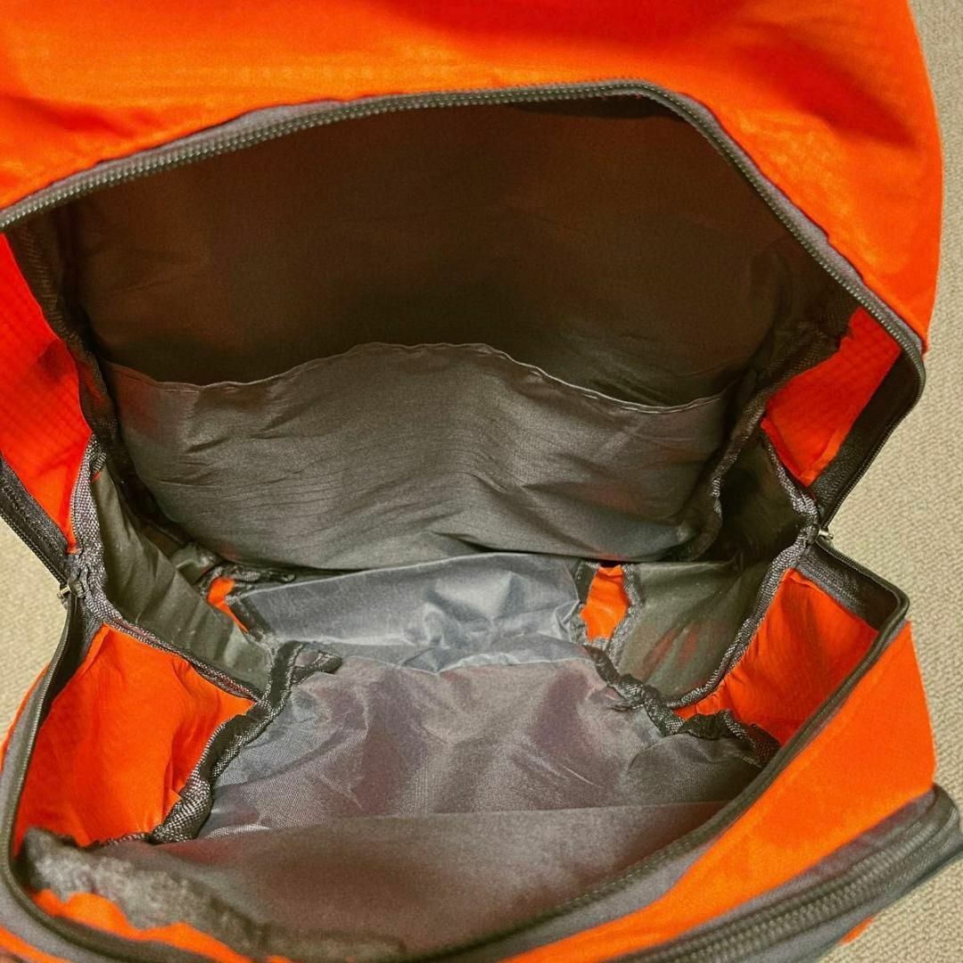 登山リュック 防災リュック アウトドア  軽量 防災用 災害 対策 オレンジ 橙 レディースのバッグ(リュック/バックパック)の商品写真