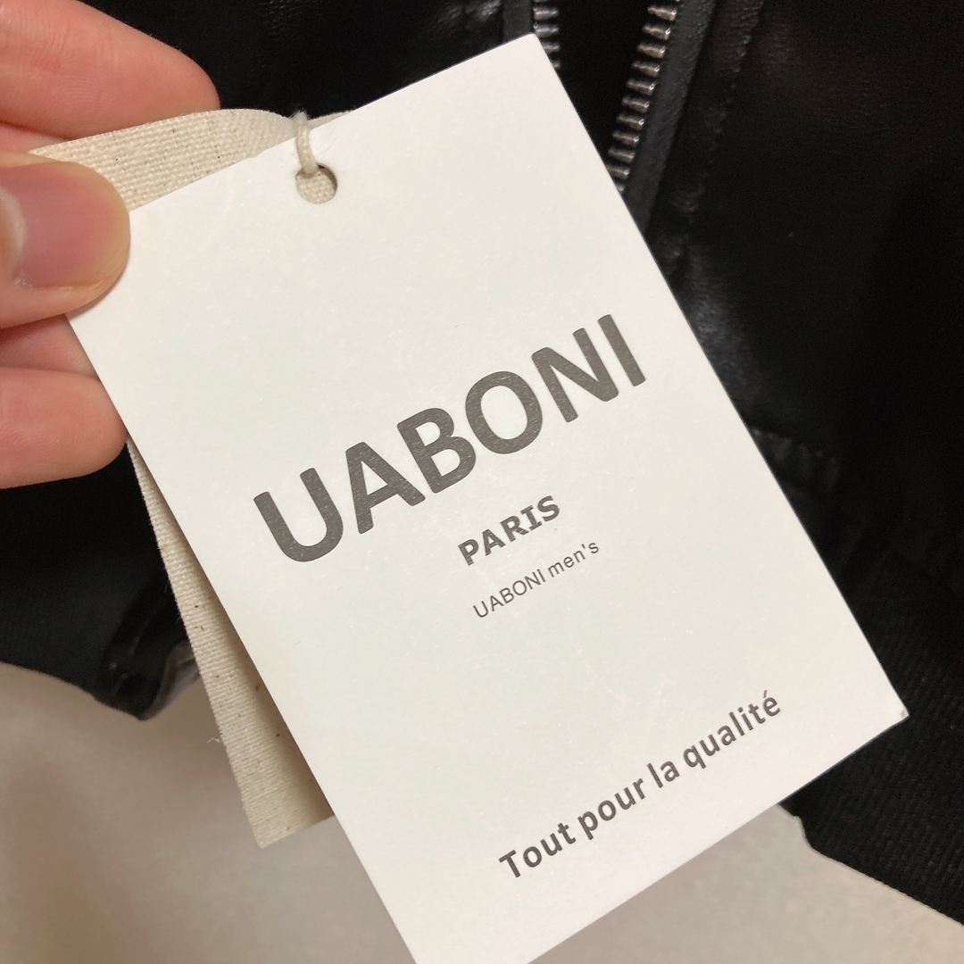 新品 UABONI PARIS メンズ スカジャン MA1 ライダースジャケット メンズのジャケット/アウター(スカジャン)の商品写真