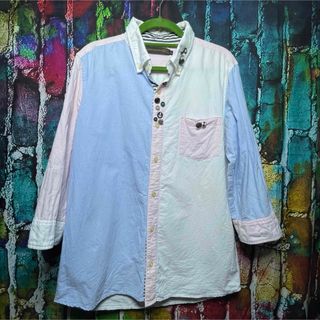 PINKPONC ピンクポンク 7分丈シャツ size L(シャツ)