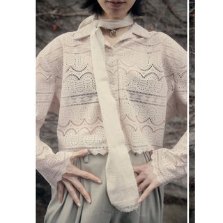 ロンハーマン(Ron Herman)のLACE OPEN COLLAR SHIRT 大人気！(その他)