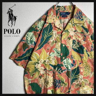 ポロラルフローレン(POLO RALPH LAUREN)の【人気Lサイズ】ラルフローレン　アロハシャツ　開襟　半袖シャツ　総柄(シャツ)