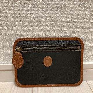 美品 TRUSSARDI メンズ レディース ポーチ バッグインバッグ 牛革製