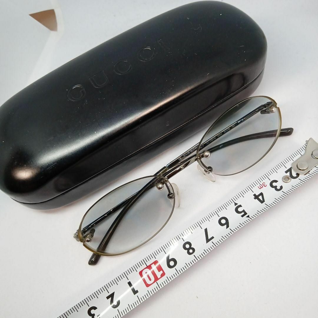 ファッション259美品　グッチ　サングラス　メガネ　眼鏡　度強　1757　カジュアル　軽量