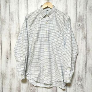 ユニクロ(UNIQLO)のUNIQLO ユニクロ (M)　長袖チェックシャツ　ボタンカラー(シャツ)