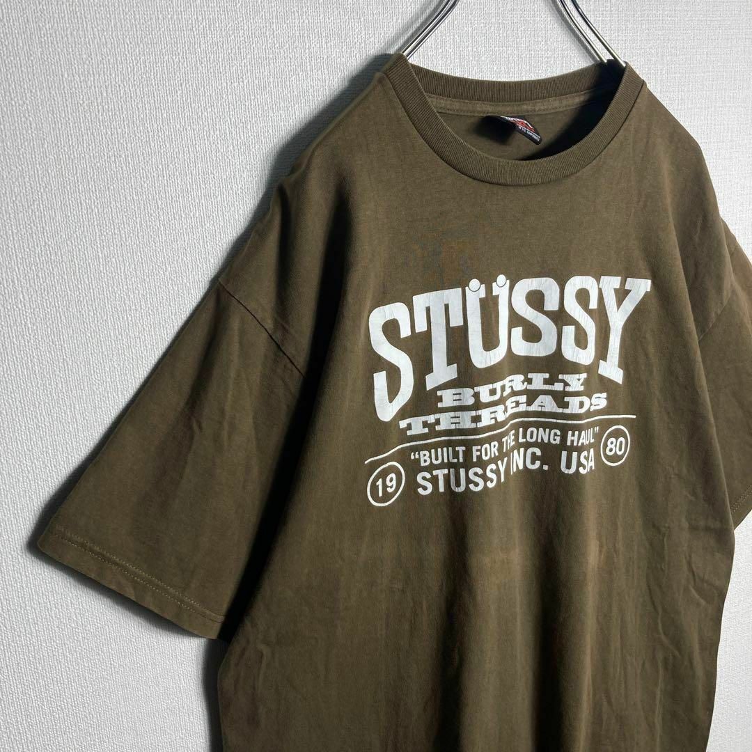 STUSSY(ステューシー)の【希少XLサイズ】ステューシー　ビッグロゴ入り人気カラーTシャツ　即完売モデル メンズのトップス(Tシャツ/カットソー(半袖/袖なし))の商品写真