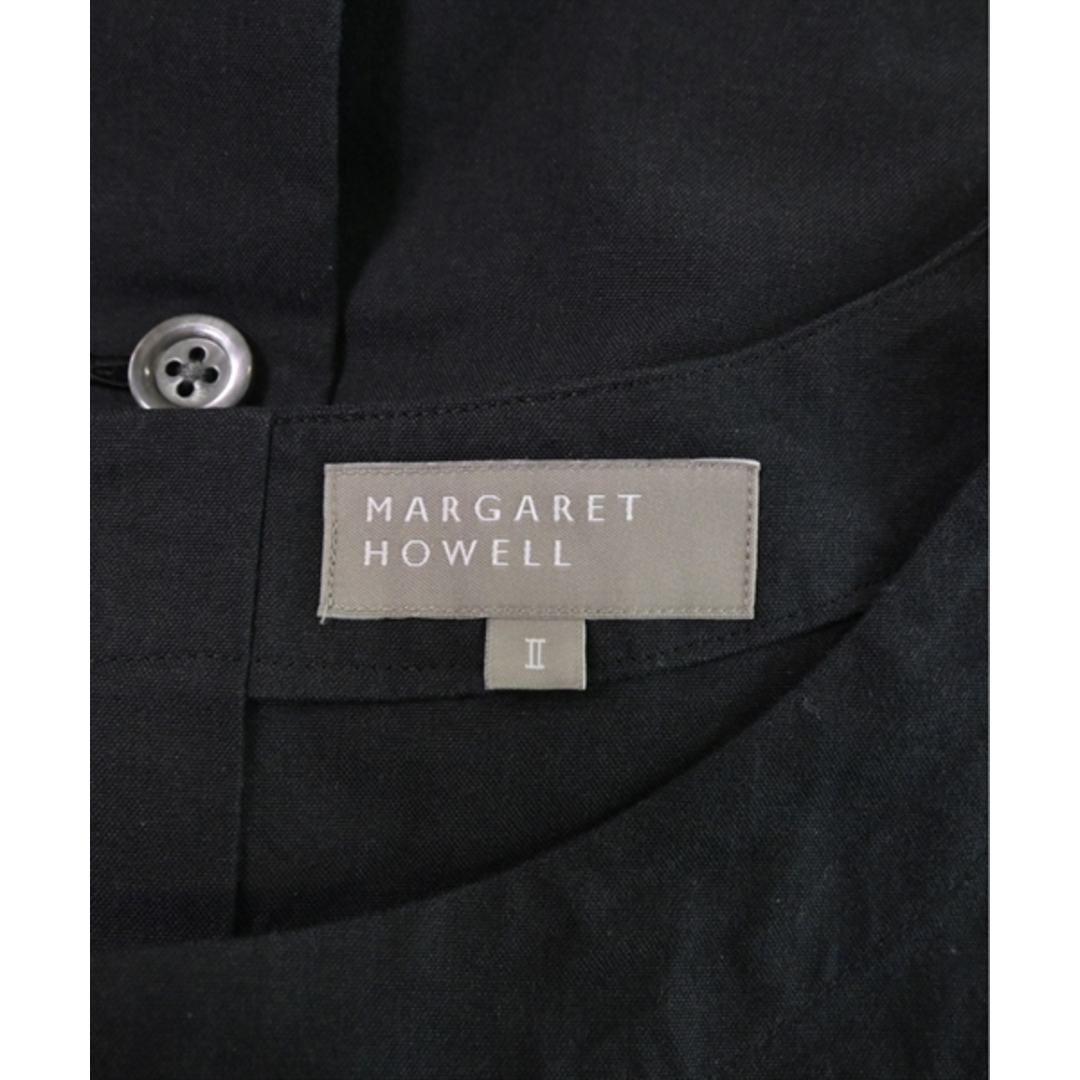 MARGARET HOWELL(マーガレットハウエル)のMARGARET HOWELL マーガレットハウエル ワンピース 2(M位) 黒 【古着】【中古】 レディースのワンピース(ひざ丈ワンピース)の商品写真