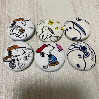 スヌーピー(SNOOPY)のくるみボタン　スヌーピー　ハンドメイド(その他)