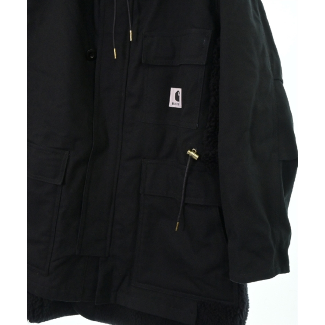sacai(サカイ)のsacai サカイ モッズコート 1(S位) 黒 【古着】【中古】 メンズのジャケット/アウター(モッズコート)の商品写真