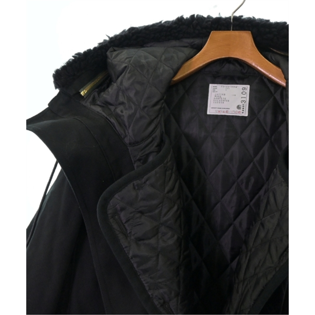 sacai(サカイ)のsacai サカイ モッズコート 1(S位) 黒 【古着】【中古】 メンズのジャケット/アウター(モッズコート)の商品写真