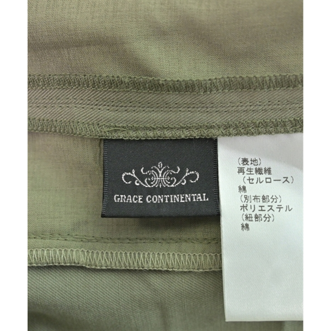 GRACE CONTINENTAL(グレースコンチネンタル)のGRACE CONTINENTAL パンツ（その他） 36(S位) カーキ 【古着】【中古】 レディースのパンツ(その他)の商品写真