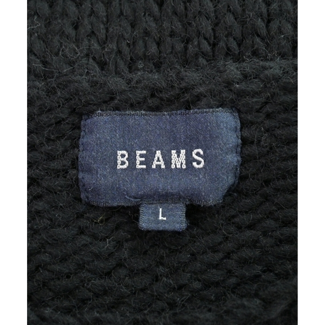 BEAMS(ビームス)のBEAMS ビームス ニット・セーター L 黒 【古着】【中古】 メンズのトップス(ニット/セーター)の商品写真