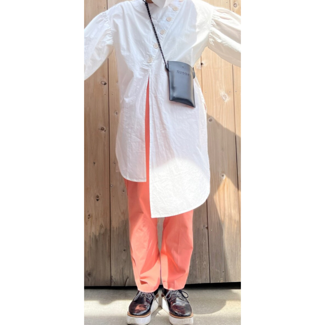 chocol raffine robe(ショコラフィネローブ)の【新品】GreenParks chocolraffinerobeツータックパンツ レディースのパンツ(カジュアルパンツ)の商品写真