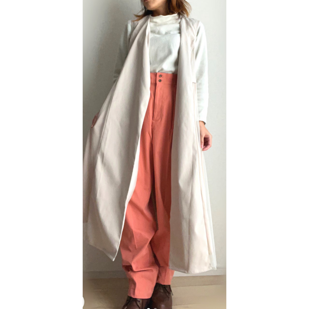 chocol raffine robe(ショコラフィネローブ)の【新品】GreenParks chocolraffinerobeツータックパンツ レディースのパンツ(カジュアルパンツ)の商品写真