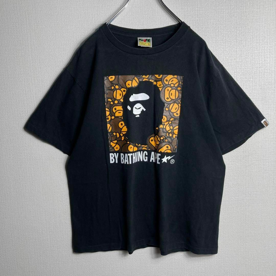 A BATHING APE(アベイシングエイプ)の【人気Lサイズ】アベイシングエイプ　人気モデル定番カラーTシャツ　即完売モデル メンズのトップス(Tシャツ/カットソー(半袖/袖なし))の商品写真