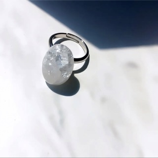 ドゥーズィエムクラス(DEUXIEME CLASSE)のリング 天然石 クラック 水晶 クリスタル シルバー リング フリーリング 指輪(リング(指輪))