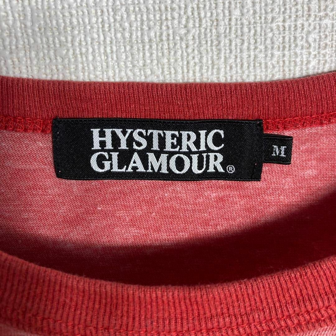 HYSTERIC GLAMOUR(ヒステリックグラマー)の【美品】ヒステリックグラマー　ビッグロゴ入りリンガーTシャツ　ヒスガール　M メンズのトップス(Tシャツ/カットソー(半袖/袖なし))の商品写真