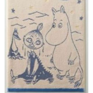 ムーミン(MOOMIN)のムーミン　ふんわりタオル　海と月(タオル/バス用品)