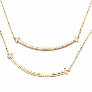 【色: イエローゴールドカラー】[A.UN jewelry] スマイル ネックレ(その他)