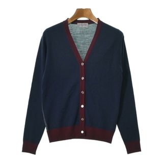 ジョンスメドレー(JOHN SMEDLEY)のJOHN SMEDLEY ジョンスメドレー カーディガン M 紺 【古着】【中古】(カーディガン)