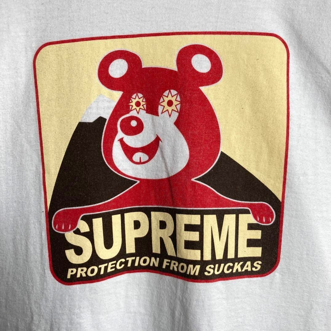 Supreme(シュプリーム)の【美品】シュプリーム　ワンポイントロゴ入り定番カラーTシャツ　熊　ベア　M メンズのトップス(Tシャツ/カットソー(半袖/袖なし))の商品写真