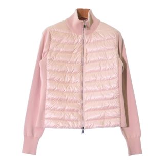 モンクレール(MONCLER)のMONCLER ダウンジャケット/ダウンベスト XS ピンクベージュ 【古着】【中古】(ダウンジャケット)