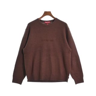 シュプリーム(Supreme)のSupreme シュプリーム ニット・セーター M 茶 【古着】【中古】(ニット/セーター)