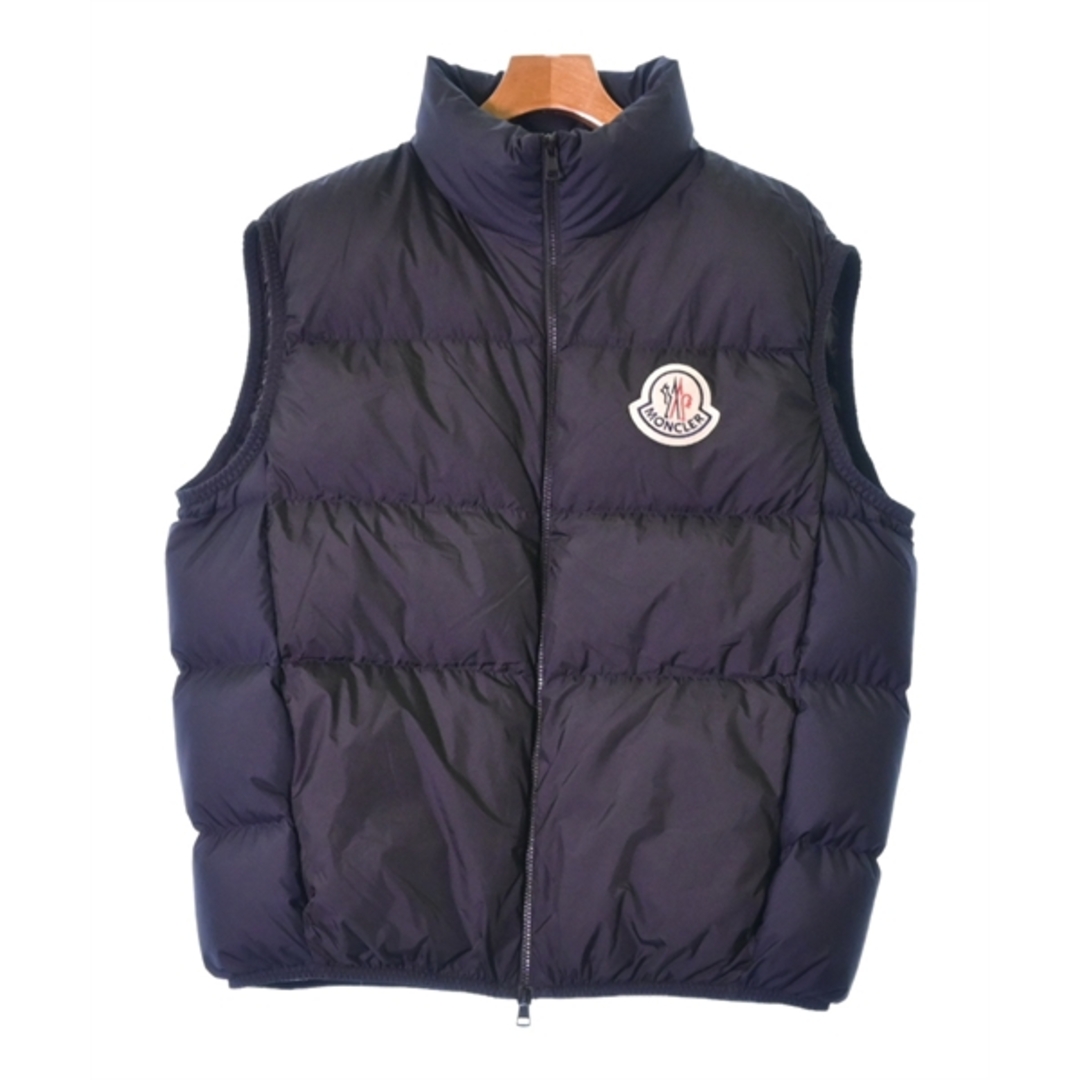 MONCLER(モンクレール)のMONCLER モンクレール ダウンジャケット/ダウンベスト 2(M位) 黒x紺 【古着】【中古】 メンズのジャケット/アウター(ダウンジャケット)の商品写真