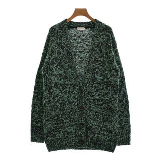 ドリスヴァンノッテン(DRIES VAN NOTEN)のDRIES VAN NOTEN カーディガン XS 緑x黒(ミックス) 【古着】【中古】(カーディガン)