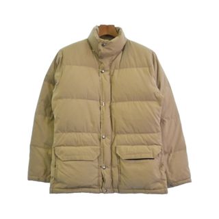 THE NORTH FACE ダウンジャケット/ダウンベスト XS ベージュ 【古着】【中古】(ダウンジャケット)