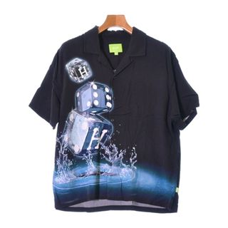 ハフ(HUF)のHUF ハフ カジュアルシャツ S 黒 【古着】【中古】(シャツ)