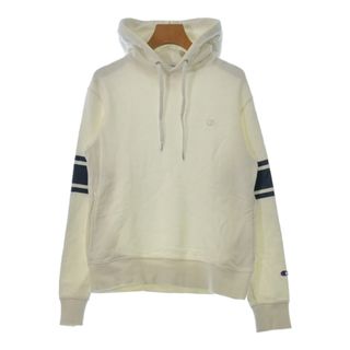 チャンピオン(Champion)のCHAMPION チャンピオン パーカー S 白x紺 【古着】【中古】(パーカー)