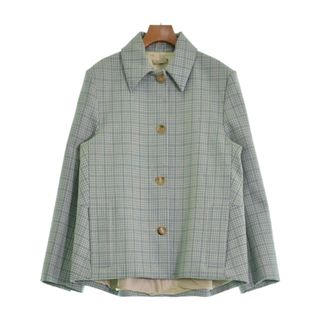 ニナリッチ(NINA RICCI)のNINA RICCI コート（その他） 36(XS位) 青緑x白(チェック) 【古着】【中古】(その他)